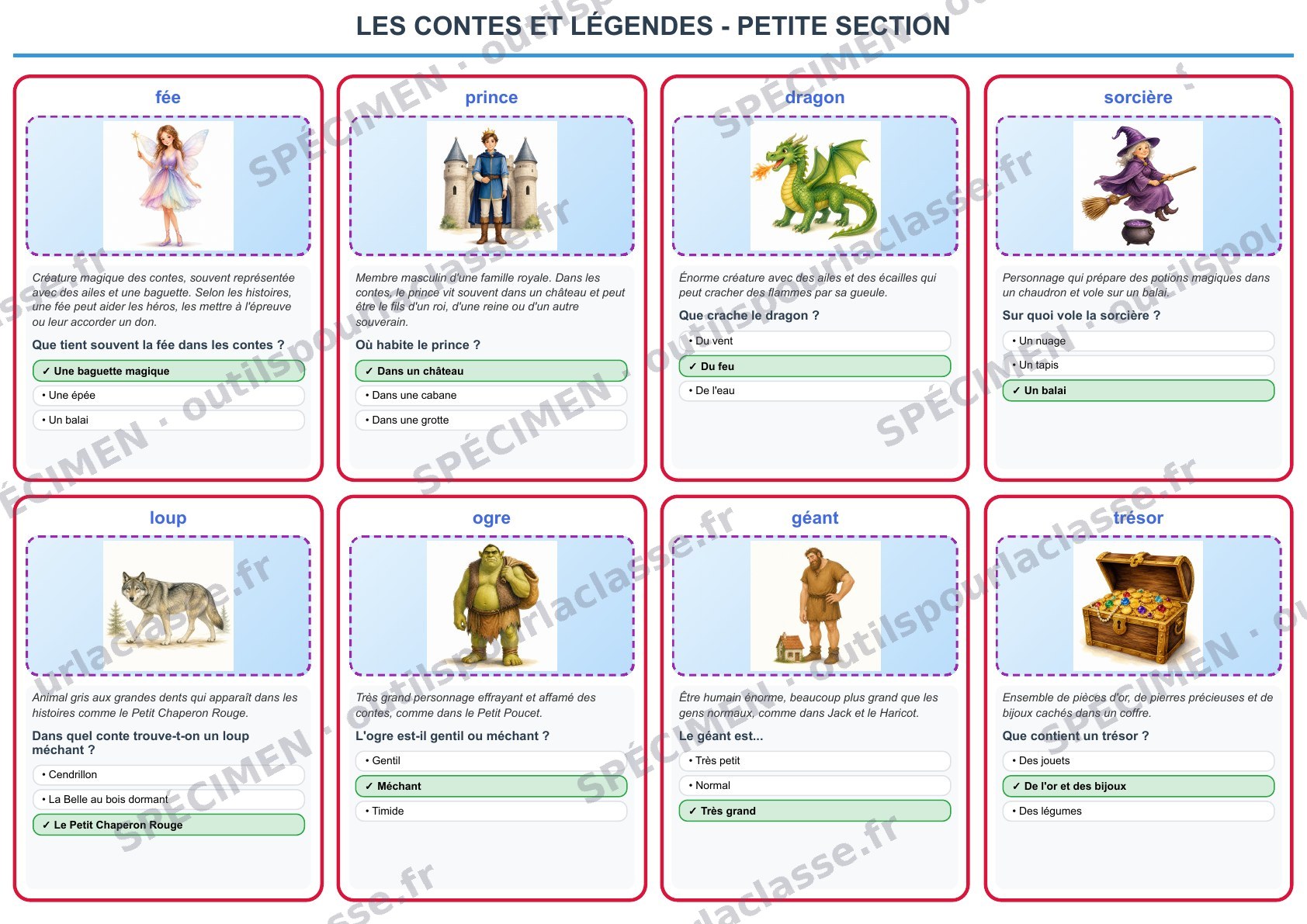 Aperçu du thème 47 : Les contes et légendes