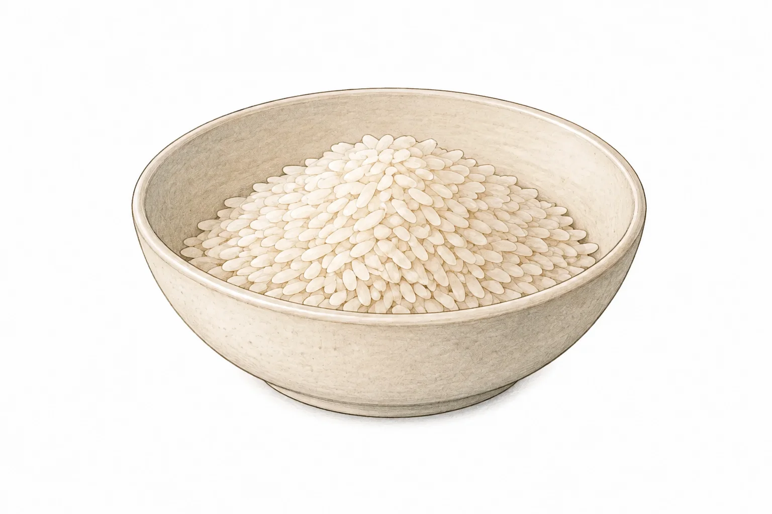 Bol avec du riz.