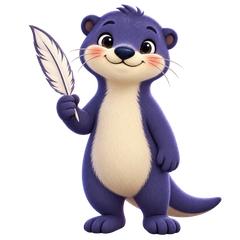 Plume la loutre, la mascotte d'Outils Pour La Classe